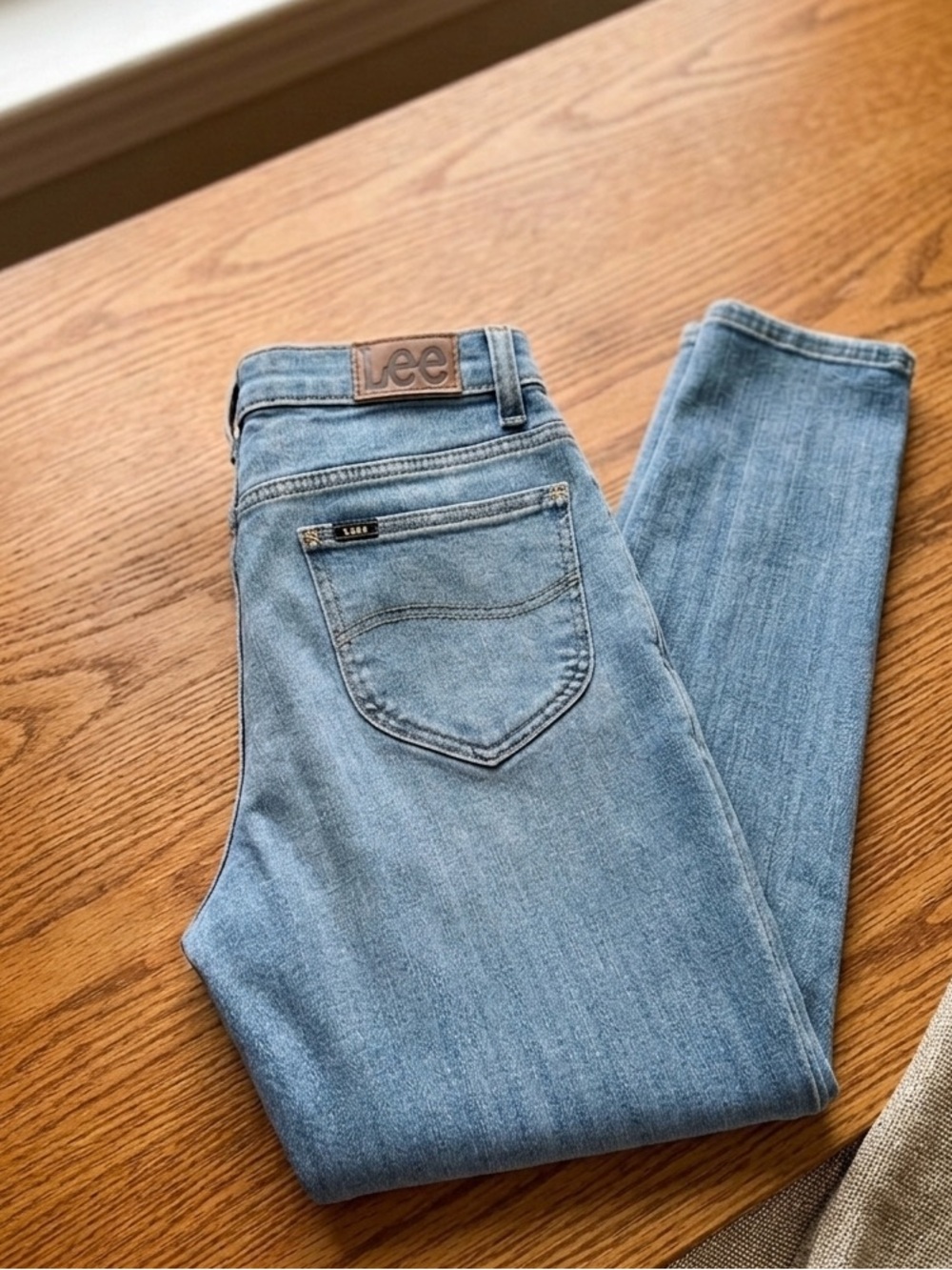 Lee Women's Sky Blue Skinny Jeans